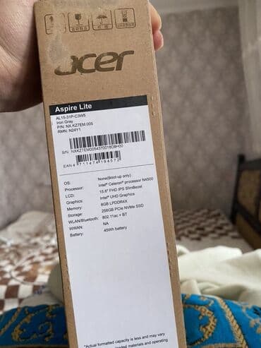 ноутбук asus бишкек: Ноутбук, Acer, 8 ГБ ОЗУ, Intel Celeron, Б/у, Для несложных задач — 7