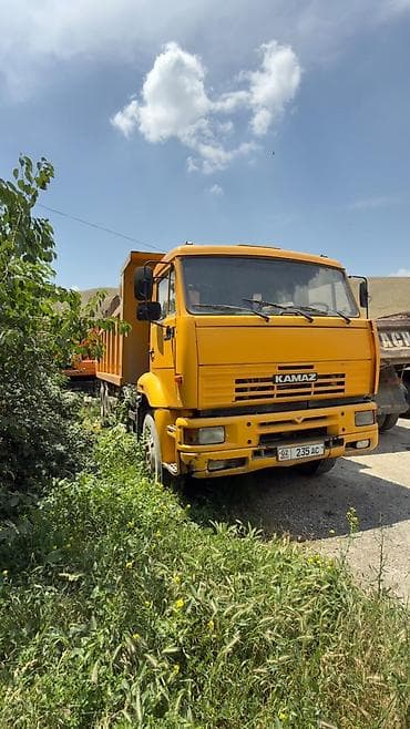Самосвал КамАЗ (желтый), 6x4 - Марка/модель: КамАЗ, самосвал с