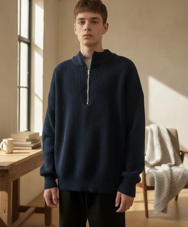 Продаю новый тёплый свитер-полузамок. Ни разу не носили.! Мягкий