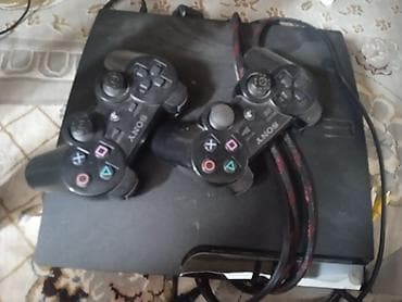 Игровая приставка Sony PlayStation 3 (Slim) с двумя геймпадами