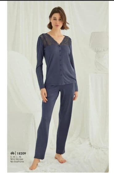 белая ночная сорочка: Ночная сорочка, Бамбук, Длинная модель, 2XL, XS, S — 9