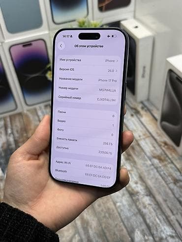 poko f6: IPhone 17 Pro, Новый, 256 ГБ, Синий, Зарядное устройство, Защитное стекло, Чехол, В рассрочку, 100 % — 6
