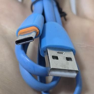 Настольные ПК и комплектующие: Кабель USB-A — USB Type‑C, голубой - Разъёмы: USB-A (стандартный) → — 1
