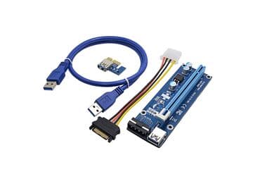 райзер для видеокарты: Рейзер для видео карты (переходник для подключения видеокарты на — 1