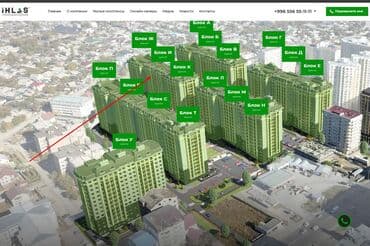 ихлас джал 15: 3 комнаты, 97 м², Элитка, 14 этаж, ПСО (под самоотделку) — 3
