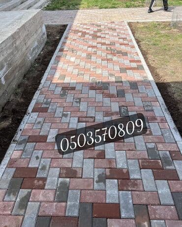 брусчатка бишкек дом брусчатки'' тротуарная плитка бордюры бишкек: Дорожный бордюр, Прессованный, Бетонный, Новый — 10