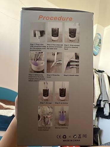 Часы для дома: Электрический стакан-очиститель для косметических кистей с функцией — 2