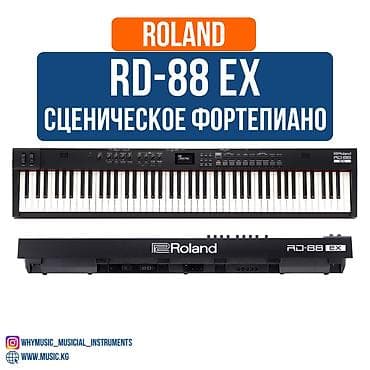 Музыкальные инструменты: Roland RD-88 EX Компактное сценическое фортепиано RD-88 EX – это — 1