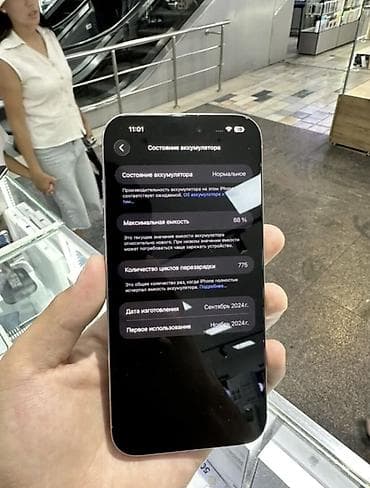IPhone 16 Pro Max, Колдонулган, 256 ГБ, Natural Titanium, Куту, 88 % — 3