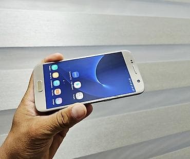 Техника жана электроника: Samsung Galaxy S7, Колдонулган, 32 ГБ, түсү - Алтын, 1 SIM — 3