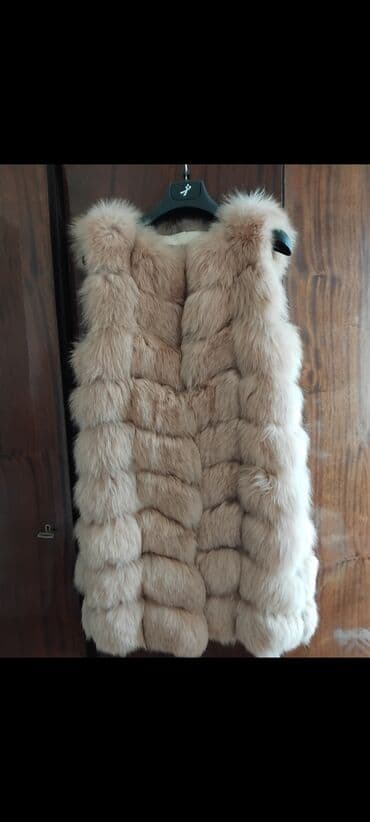 рн: Дублёнка натуральная лиса+норка,размер 48-50, рост 160-170см — 2