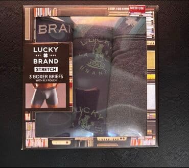 трикотажная: LUCKY BRAND. Комплект из 3 трусов-боксеров стрейч.Эластичный контурный — 2