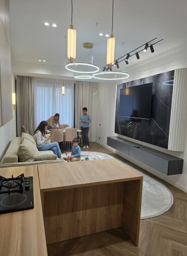 1-комнатная студия, 57 м² — Новый ремонт — Престижный район (ОШ)