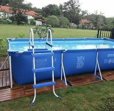 кикбокс шорты: Каркасные бассейны для дачи и двора - Intex Metal Frame 28200 - — 6