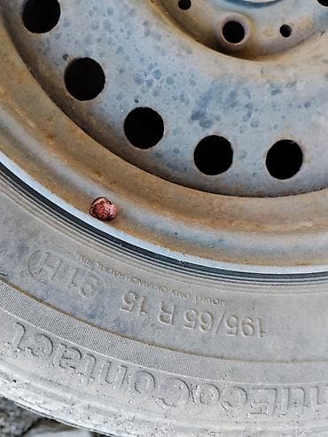х1: Железные Диски R 15 отверстий - 5, Б/у — 1