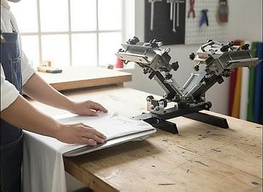 ✅Станок для шелкографии. 1 станция 4 цвета. С микроприводами19000с