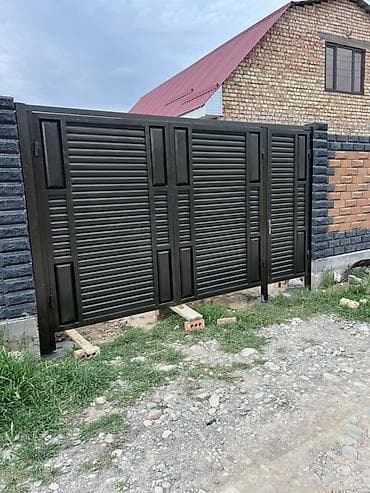 откатные вороты: Металлические ворота для частного дома/двора - Тип: распашные или — 1