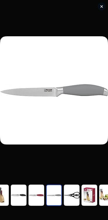 Идиш-аяк: Набор кухонных ножей Rondell Dart, 5 предметов с подставкой Состав — 6