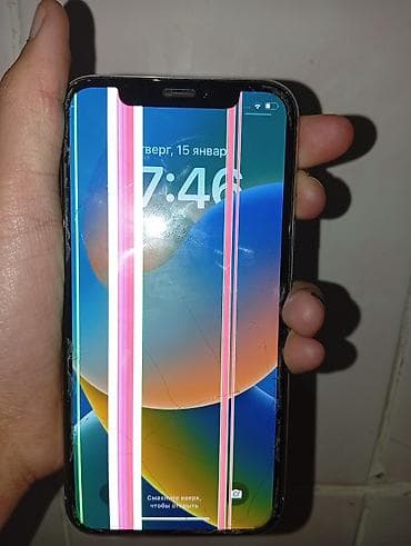 iphone 6: IPhone X, Б/у, 64 ГБ, Серебристый — 5