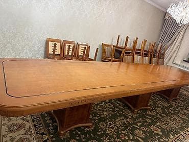 журнальный стол бу: Стол и стул для зала, Б/у, цвет - Коричневый — 3