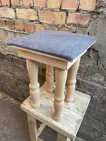 Столы: Складной круглый дастархан из березовой фанеры с орнаментом - — 5