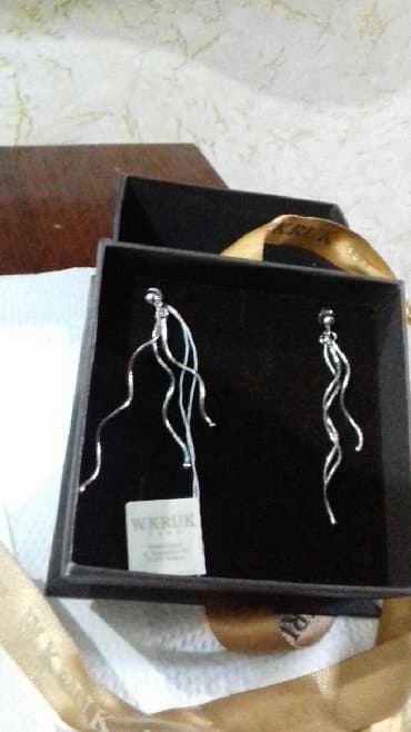 эксклюзивные свадебные пригласительные: Серьги, новые, серебро 925,3.80 гр,с коробкой — 2