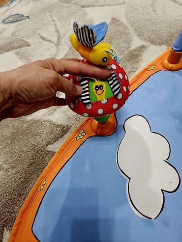 Батуты: Развивающий коврик с дугами и подвесными игрушками для малышей - — 8