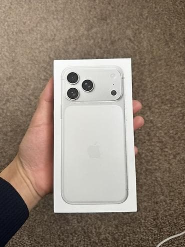 IPhone 17 Pro Max, Новый, 256 ГБ, Серебристый, Коробка