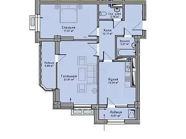 osh flat: 2 комнаты, 80 м², Асанбай мкр Элитка, 5 этаж, ПСО (под самоотделку) — 7