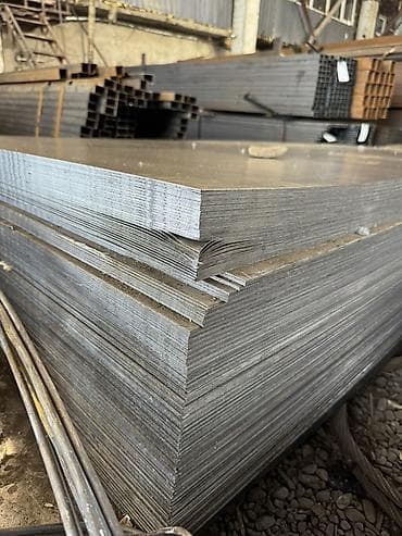 гибкий пластик: Стальные листы 1.5(1.25х2.50) г/к 🇷🇺 и профильные трубы 120х120х4.0 — 3