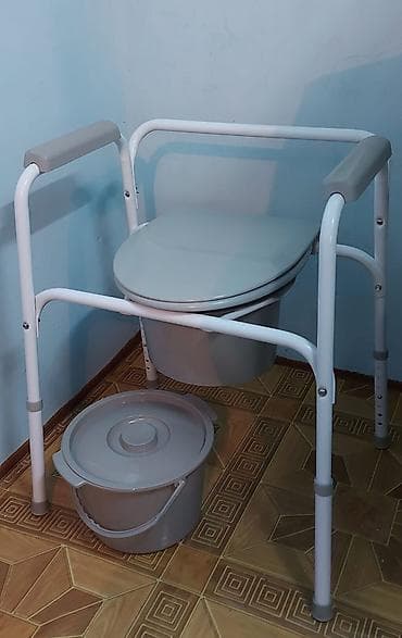 электронный коляска: Продам стул-туалет. Очень прост в сборке. Высота легко регулируется — 2