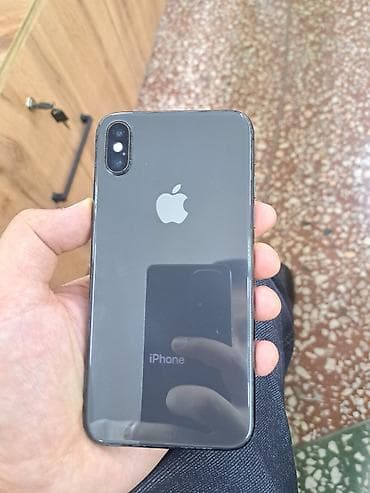 запчасти на айфон x: IPhone X, Б/у, 256 ГБ, Space Gray, Защитное стекло, Чехол, 100 % — 2