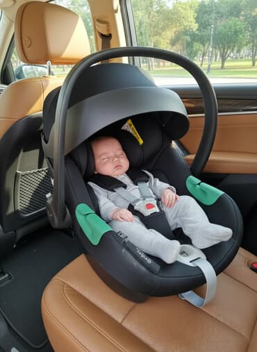 cybex коляски: Автокресло, цвет - Черный, Б/у — 1