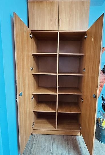 офисные шкафы: Офисный шкаф, Б/у, цвет - Золотой, ЛДСП — 4