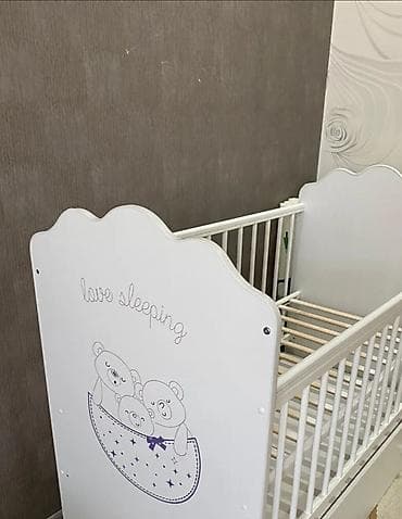 детская кроватка happy dino: Детская кроватка для новорождённых. Пользовались лишь 3 месяца — 2