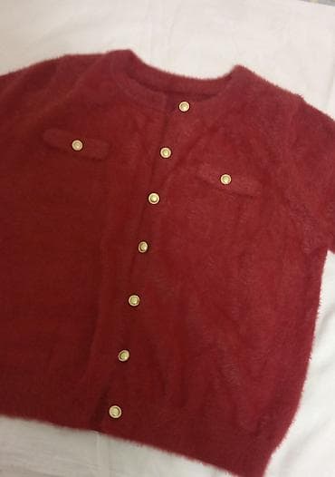 кийимлар: Кардиган, Жип, Кыска модель, Күз-жаз, Токулган модель — 4