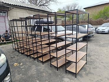 Офисный стеллаж, ЛДСП, цвет - Черный