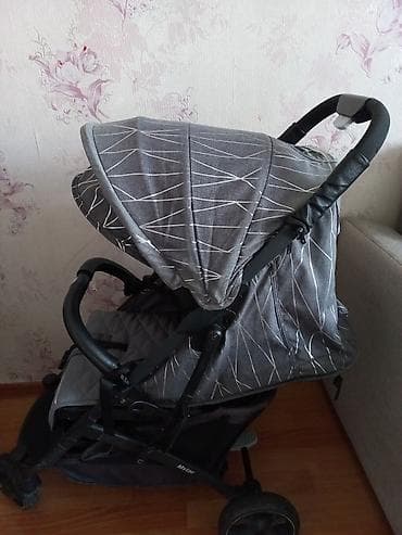 коляска mima: Прогулочная коляска Mistar, цвет серый с геометрическим принтом — 1