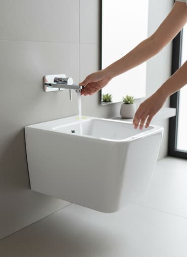 Биде Подвесной, Новый, Материал: Фаянс