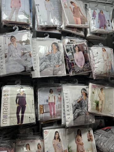 белая ночная сорочка: Домашний костюм, Майка, Рубашка, Халат, Турция — 10