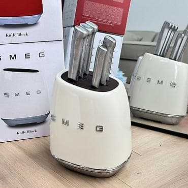 life network system: Набор кухонных аксессуаров и техники Smeg, кремовый цвет (ретро-стиль — 5