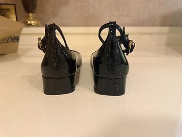massimo: Туфли Massimo Dutti - Модель: лаковые туфли Mary Jane - Цвет: черный — 8
