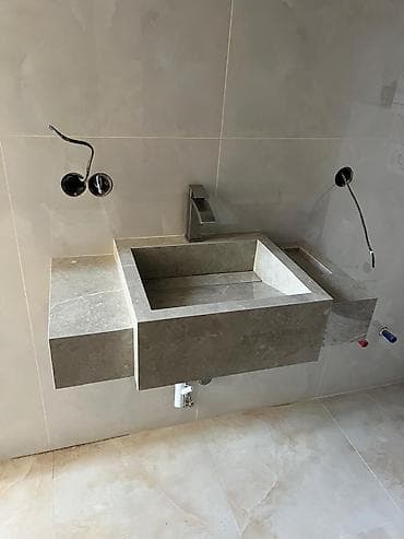 для мойки: Раковина для ванной, Квадратная форма, Материал: Керамика — 9