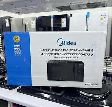 midea: Микроволновая печь Midea EM7P012VS-B - Технология INVERTER QUATTRO — — 1