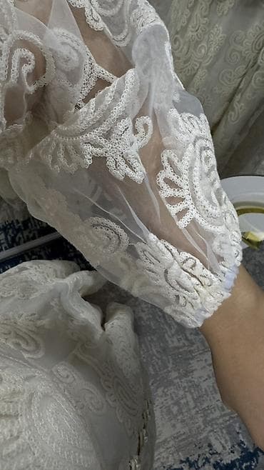 вечернее платье рыбка: Ажурное платье в пол цвета айвори размер S но и подойдет у кого М — 4