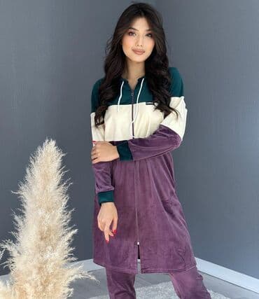 домашние халаты больших размеров: Халат, Бамбук, Made in KG, XS, S, M — 1