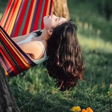 качели круглые: Гамак Двухместный, Тканевый — 1