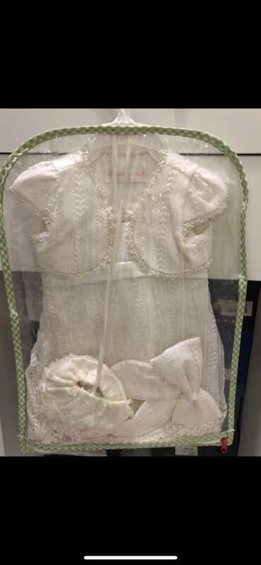 купить куклу фарфоровую: Детское платье, цвет - Белый, Новый — 2