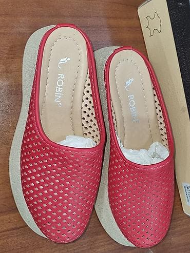 сменная обувь: Женские сабо ROBIN - Материал верха: натуральная кожа (перфорация по — 2