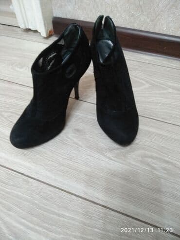 Сабо: Очень удобные и очень изящные ботильоны из натуральной замши — 3